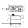 SAVOX SC-1268 HV Ultra Torque, servo digital, coreless, alu case, 2BB, 26 kg 0,11sec, 7,4V, 62gr3 - SV1268HV