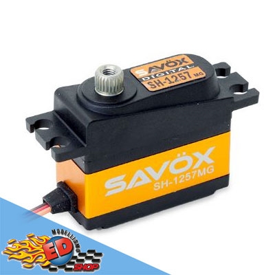 SAVOX SV-1257MG Digital Servo High Voltage 7,4V 2BB, 4,0 Kg @7,4V, 0,055sec/60?? 1/10 1/12 pan car - SV1257MG