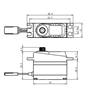 SAVOX SV-1257MG Digital Servo High Voltage 7,4V 2BB, 4,0 Kg @7,4V, 0,055sec/60?? 1/10 1/12 pan car3 - SV1257MG