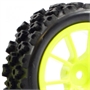 FASTRAX Gomme Strada/Rally 1/10 montate su cerchio Giallo Fluorescente 10 raggi (4)2 - FAST0073Y