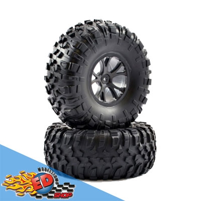 FTX Outlaw Gomme montate su cerchio nero (2) - FTX8335B