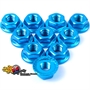 Yeah Racing dadi ruota flangiati con bloccaggio tipo grover in alluminio 4mm AZZURRI (10) - LN-M4S-LB