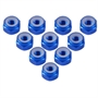 Yeah Racing Dado Frenato in alluminio 4mm (10) 7.0 BLU - LN-M4-BU