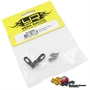 Yeah Racing Colonnine supporto servo regolabili in alluminio NERO2 - YA-0538BK