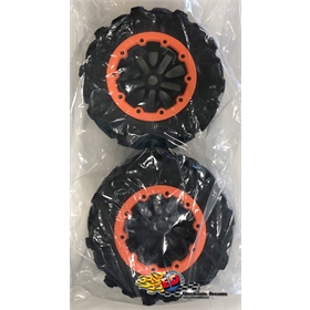 E6 III gomme 7.1" montate su cerchi neri E6 III gomme 7.1" montate su cerchi neri - 505252BK
