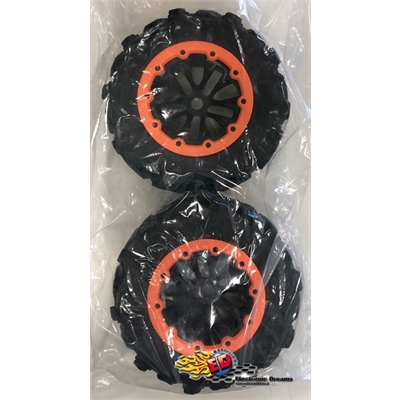 E6 III gomme 7.1" montate su cerchi neri - 505252BK