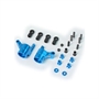 Yeah Racing fuselli posteriori 3 gradi convergenza in alluminio BLU con inserti per regolazione cent - M05-007D3BU