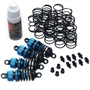 Yeah Racing set ammortizzatori 50mm per 1/10 touring Shock Gear (4) BLU - DSG-0050BU