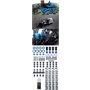 Yeah Racing set ammortizzatori 50mm per 1/10 touring Shock Gear (4) BLU2 - DSG-0050BU