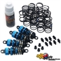 Yeah Racing set ammortizzatori 55mm per 1/10 touring Shock Gear (4) BLU - DSG-0055BU