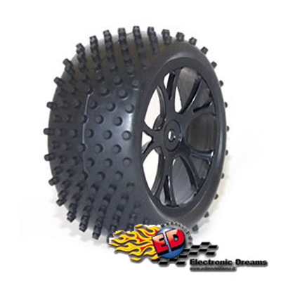 FTX Vantage gomme posteriori BUGGY montate su cerchio NERO (2) - FTX6301B