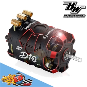 Hobbywing XERUN D10 10.5T Red Motore Brushless Sensored DRIFT 30401135 - HW30401135