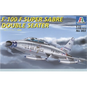 ITALERI AEREO F100 F SUPER SABRE DOUBLE SEATER 1:72 ITALERI AEREO F100 F SUPER SABRE DOUBLE SEATER 1:72 - IT003