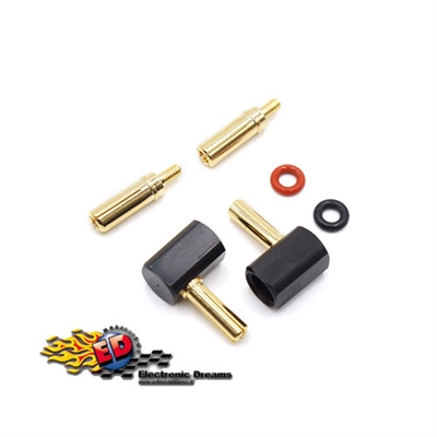 Yeah Racing Connettori Plug 4mm e 5mm ad angolo (2) - WPT-0121