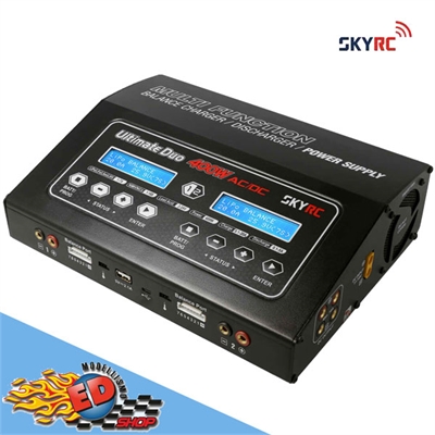 SKYRC D400 Caricabatterie AC/DC LiPo 1-7s 20A 2x200W - SK100123