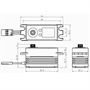 SAVOX SB-2262SG High Voltage Low Profile Digital Brushless Servo Low Profile 7,4V 30kg/0,08sec3 - SB2262SG