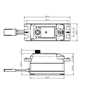 SAVOX SB-2263MG servo digitale brushless alu case, metal gear, low profile 2BB, 10kg 0,076sec, 57gr3 - SV2263MG