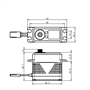 SAVOX SB-2290 Servo digitale Brushless cassa in alluminio 7.4V. 50kg 0.11sec.2 - SV2290SG