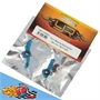 Yeah Racing Kit leveraggio sterzo in alluminio BLU su cuscinetti x Tamiya TA01, TA022 - TA01-042BU
