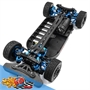 Yeah Racing Rapid Performance kit conversione in Alluminio BLU x Tamiya TT01 TT01E2 - TATT-S05BU