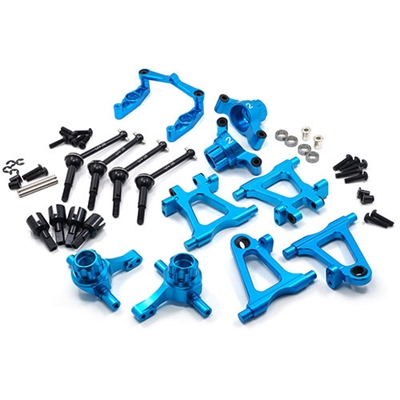 Yeah Racing Essential Kit in alluminio BLU x Tamiya TT02 - TT02-S01