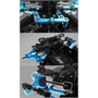 Yeah Racing Essential Kit in alluminio BLU x Tamiya TT022 - TT02-S01