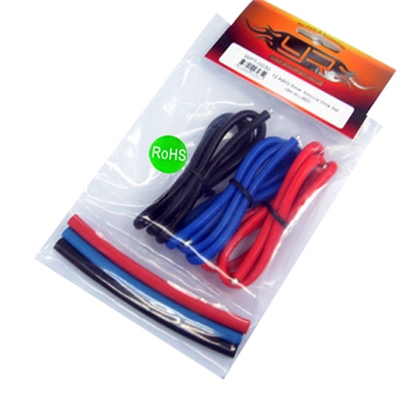 Yeah Racing cavo silicone 14AWG (60cm.) NERO/BLU/ROSSO - WPT-0031