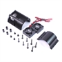 Yeah Racing dissipatore in alluminio per motori 1/8 (da 40.8mm diametro regolabile) doppia ventola T - YA-0261BK