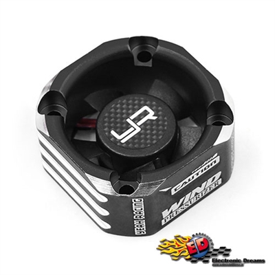 Yeah Racing Ventola con case in Alluminio con Booster 30x30 NERO - YA-0576BK