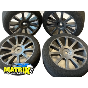 MATRIX Treno gommme in spugna 1/10 26/30mm cerchio carbon sh37/37 (4) MATRIX110