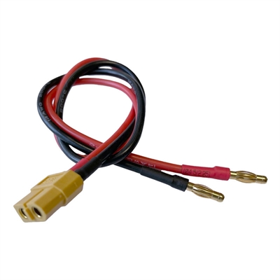 EV-Cavetto rosso/nero 2pin banana maschio - Deans maschio - EV-001