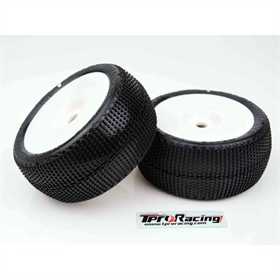 TPRO 1/8 Truggy Racing Tire MAGIC SQUARE - ZR Super-Soft T4 White Dish (2) TP3402ZR03T3_01