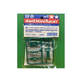 TAMIYA MINI 4WD RICAMBI FERMA BATTERIA CARROZZ. TELAIO S1 TA15204