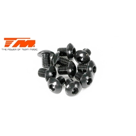 2,5X5mm Vite in acciaio a testa bombata (10) 122505bu