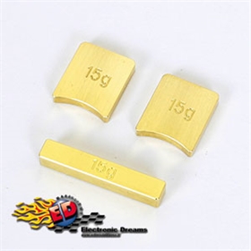 R11 Pesi bilanciamento telaio in ottone 15 - 15 - 15 R11 Pesi bilanciamento telaio in ottone 15 - 15 - 15 - R119013