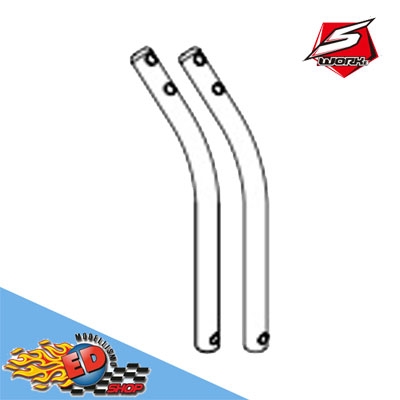 S-Workz FOX44 side rool bars RED - SWEL1684RE