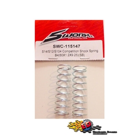 SWORKz 1/10 Molle ammortizzatori Competition B-4 (60x1.2x9.25)(SB)(2) S-Workz 1/10 Molle ammortizzatori Competition B-4 (60x1.2x9.25)(SB)(2) - SWC115147