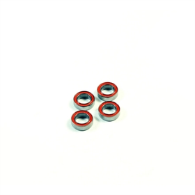 SWORKz Ball Bearing 6x10x3 RED Rubber (4) SW116004R