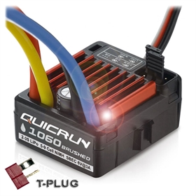 Hobbywing QUICRUN WP-1060-BRUSHED 60/360A Waterproof 2-3S ESC per motori a spazzole T-Plug HW30120203