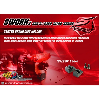 S-Workz S35/S350 Nitro Guide dischi freno centrali (2) - SW2501114-4