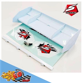 SWORKz 1/8 Off-Road Alettone BIANCO Formula Race con adesivi originali S-Workz 1/8 Off-Road Alettone BIANCO Formula Race con adesivi originali - SW220018WH