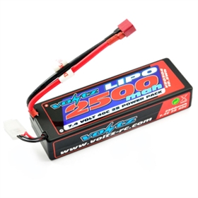 VOLTZ batteria LiPo 2500mah 2S 7.4V 40C Hardcase T-Plug vz0304