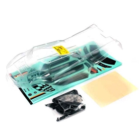 E6 III carrozzeria in lexan trasparente completa di adesivi 505246
