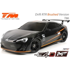 E4DMF T86 Automodello 1/10 Drift RTR Silver Graphite 503017-T86
