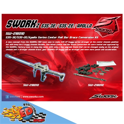 S-Workz Center Roll Brace Conversion Kit - SW218010