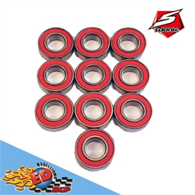 SWORKz cuscinetti con schermo in gomma ROSSO 8x16x5mm (10) S-Workz cuscinetti con schermo in gomma ROSSO 8x16x5mm (10) - SW116006R