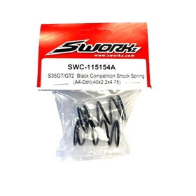 SWORKz GT Black Competition Shock Spring A4 (40×2.2×4.75)(2) SWC115154A