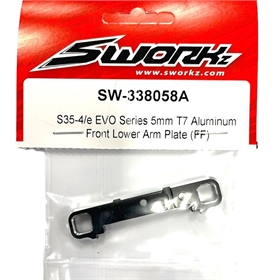 SWORKz 5mm T7 aluminum lower front wishbone mount SW338058A