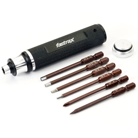 FASTRAX cacciavite brugola 6 in 1 (brugola 1.5-2.0-2.5-3.0) + (cacciavite + - ) Nero FAST623BK