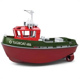 Heng Long Rimorchiatore 1/72 RTR Tug Boat 686 2.4ghz lunghezza 23cm. finitura Verde HL3800-G